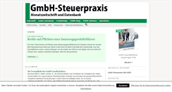 Desktop Screenshot of gmbh-steuerpraxis.de