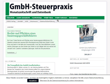 Tablet Screenshot of gmbh-steuerpraxis.de